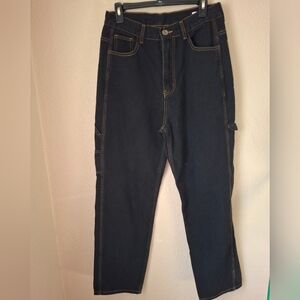 Men's Black Jeans Medium 32waist Baggy Skater